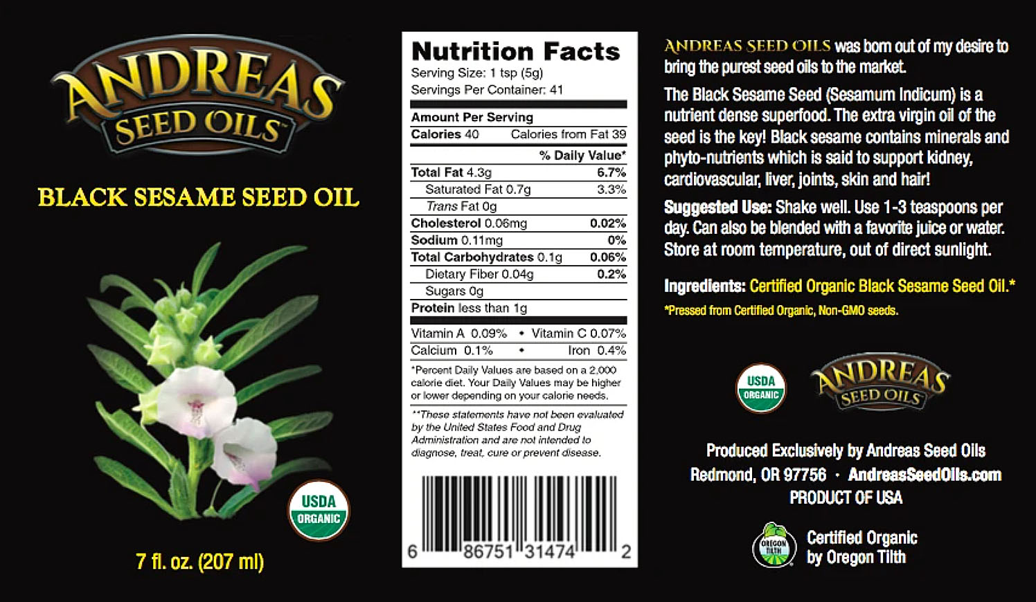 Andreas-Seed-Oil-Sesame-Nutrition-Facts